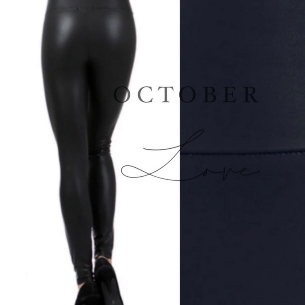 Faux Leather Leggings - Picture 3 of 3